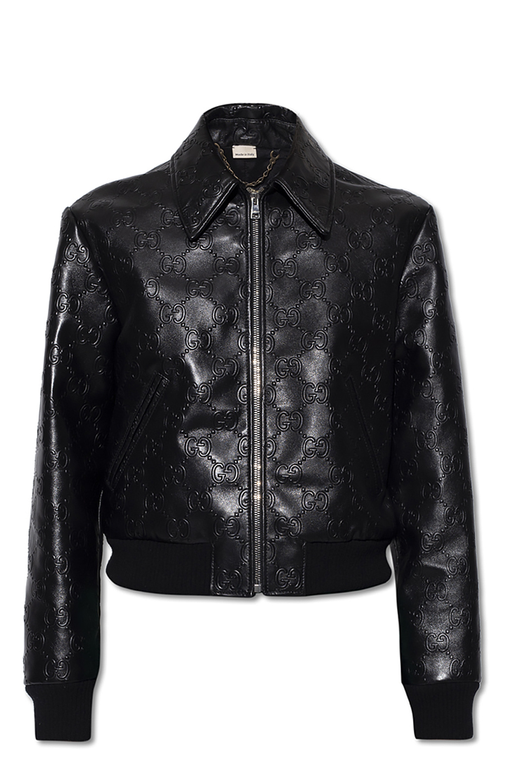 Gucci leather 2025 jacket womens